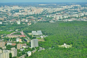 около Башни 'Останкино'